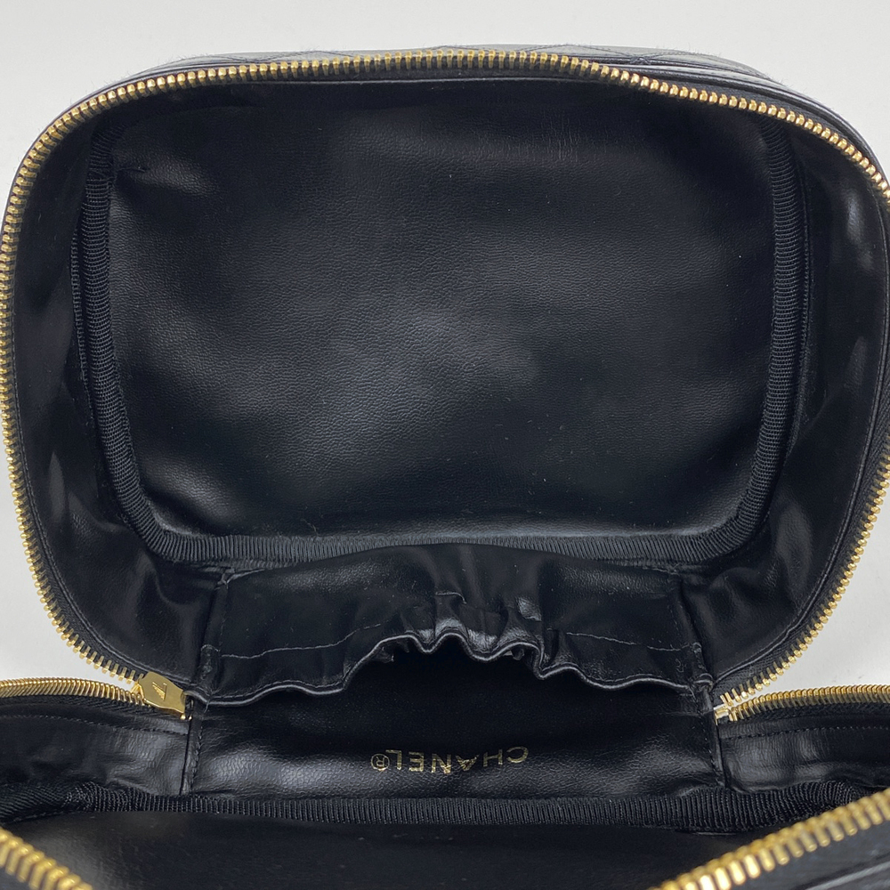 Chanel Accessory CC Leather Pouch Cosmetic Black Cocomark Case - Picture 6 of 6